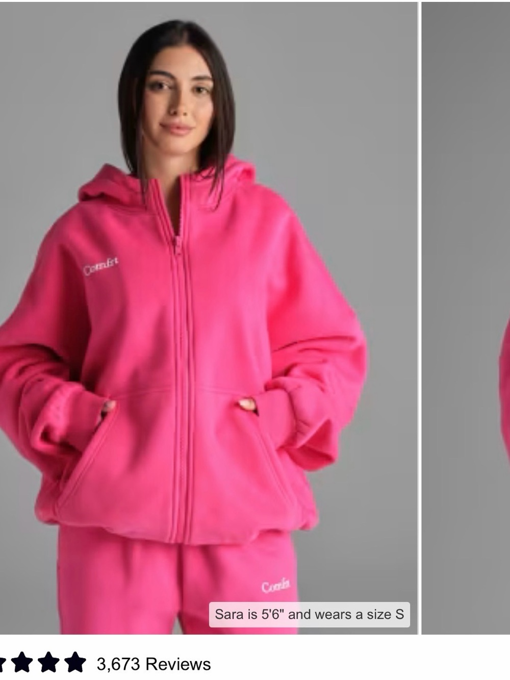 Comfrt unisex cloud zip hoodie NWT